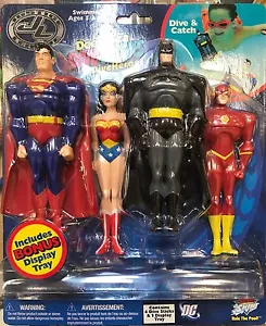 BIG TIME TOYS JLU DEEP SEA DIVE STICKS FIGURE SET! JUSTICE LEAGUE UNLIMITED! MOC - Picture 1 of 1