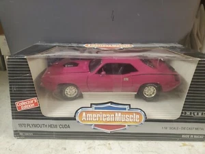 1 18 ERTL Diecast American Muscle 1970 Plymouth Hemi ‘Cuda Moulin Roug New - Picture 1 of 5