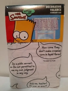 2004 The Simpsons dekorativer Volant Standardgröße 84" x 15" brandneu - Bild 1 von 10