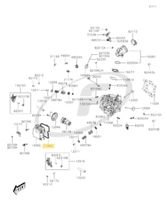 Original Kawasaki Zylinderkopfabdeckung Dichtung für J300 (2014 - 2016) - Bild 1 von 1
