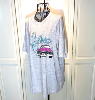 JR凯迪拉克T恤XL灰色复古巡回演唱会摇滚乐队礼物90年代男士 — 第 1/4 张图片