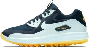 Nike Air Max Zoom 90 NBY Navy Igloo Orange Womens Golf Shoes 844648-400 Size 8 - Picture 1 of 7