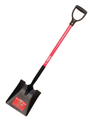 Bully Tools 62520 Square-Point Shovel, Fiberglass D-Grip Handle - Quantity 1 - Image 1 of 2