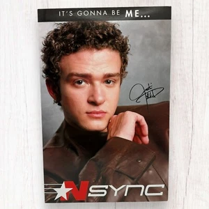 Tarjeta de felicitación de cumpleaños NSYNC Justin Timberlake SIN USAR serie #9 Winterland 2001 - Imagen 1 de 3