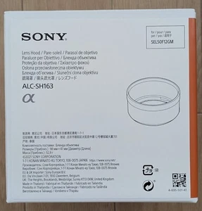 SONY Lens Hood ALC-SH163 for FE 50mm F1.2 GM (SEL50F12GM) / NEW - Picture 1 of 3