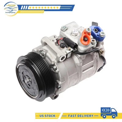 A/C AC Compressor Fits Mercedes-Benz CLS63 AMG E63 AMG ML55 ML350 2002-2013 - Image 1 of 4