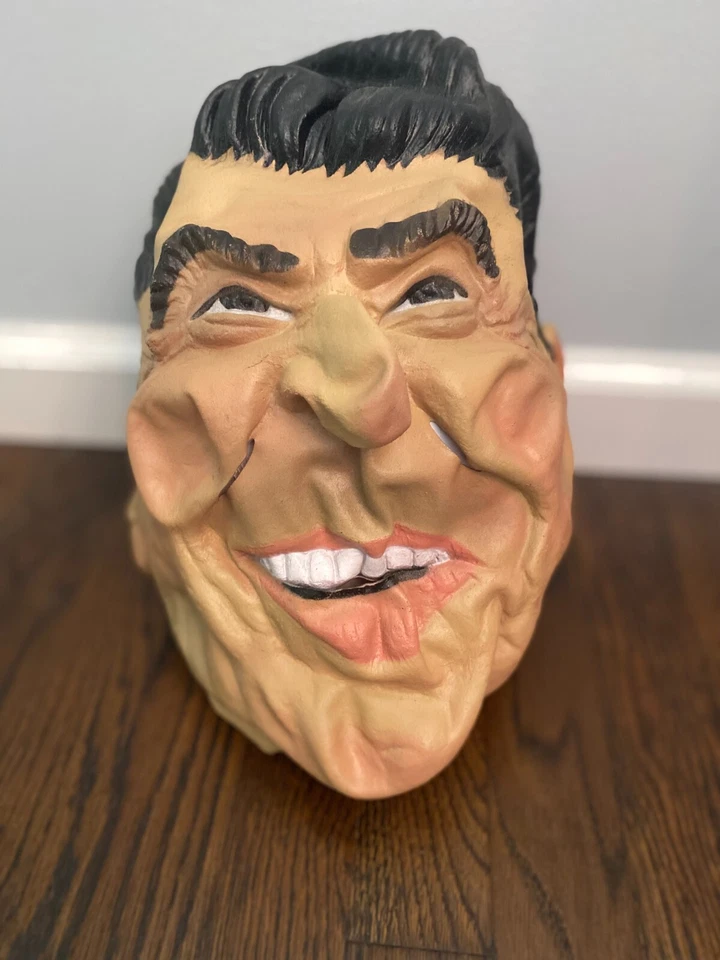 Ronald Regan Mask Soft Vinyl Vintage Cesar 1983 Halloween Costume NICE - Image 1 of 1
