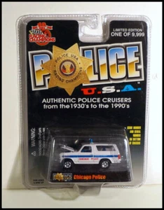 Racing Champions 80 Ford Bronco Chicago Police Car Issue #86 #Z269 - Picture 1 of 5
