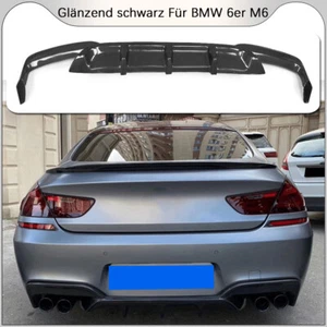 Glanz Schwarz Heckdiffusor Spoiler Passt Für BMW M6 F06 F12 F13 M-Paket 2012-16 - Bild 1 von 8