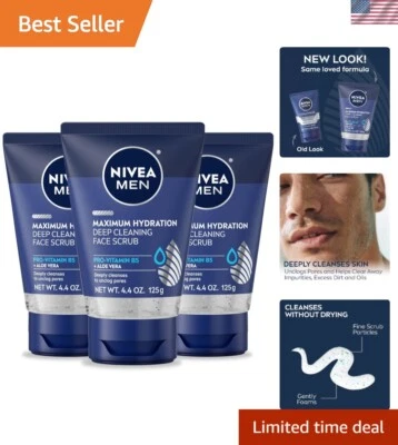 Maximum Hydration Face Scrub with Aloe Vera - Perfect for Father's Day, 3-Pack - Image 1 of 4