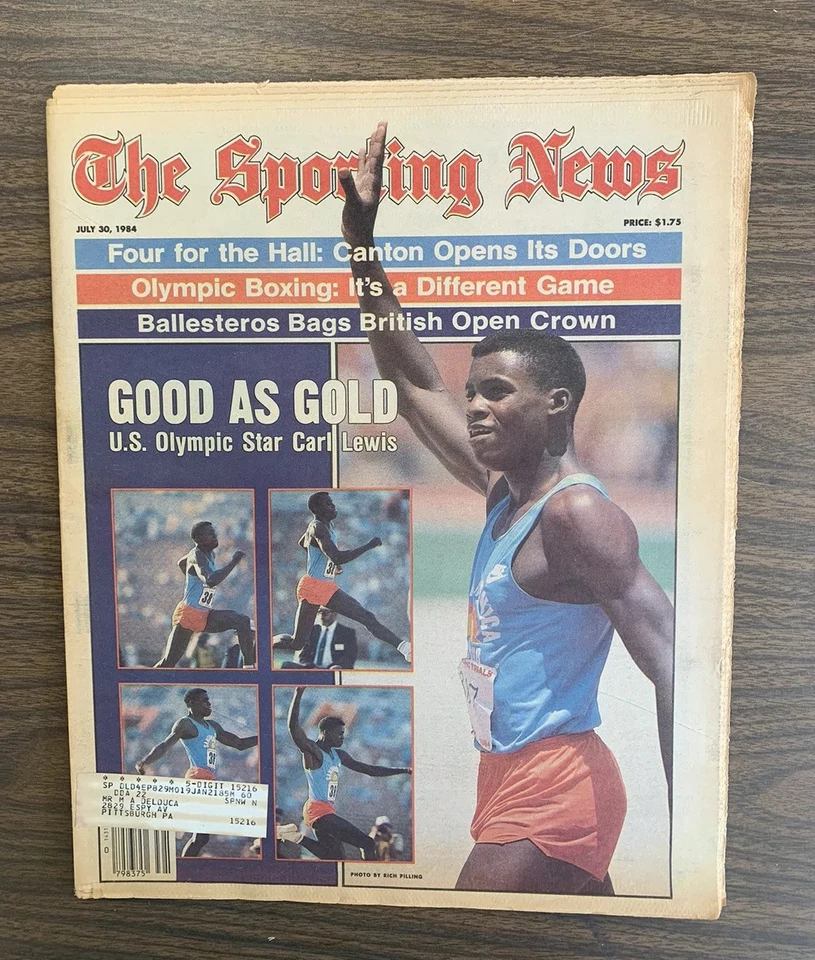 1984 July 30 THE SPORTING NEWS Magazine Carl Lewis Good As Gold Olympics (MH161) - Image 1 of 1