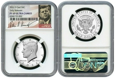 2022 S CLAD KENNEDY HALF DOLLAR 50C NGC PF69 ULTRA CAMEO EARLY RELEASES  R6 Cover