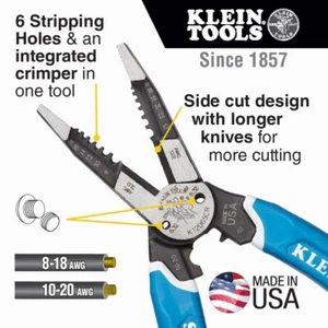 *OPEN BOX* Klein Tools® K12065CR Klein-Kurve® Heavy-Duty Wire Cutter Multi Tool - Picture 1 of 9