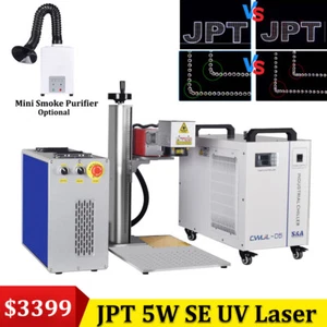 JPT 335-5W UV Laser Marking Engraver Machine for glass plastic Wood SAChiller US - Picture 1 of 23