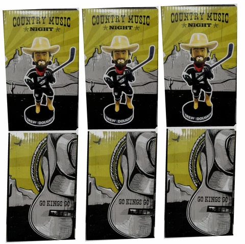 3x Drew Doughty Stadium Give Away SGA Bobble Head Los Angeles Kings New in Box Cover