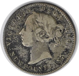 1888 Newfoundland 10 Cents KM3 VF Uncertified #1110 - Picture 1 of 2