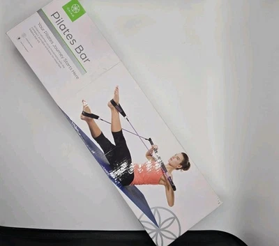 Kit de barra Gaiam Pilates con 2 cables de resistencia con correas para los pies NUEVA CAJA ABIERTA Foto 1 de 4