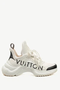 Louis Vuitton Archlight White & Black Signature Chunky Sneakers, Size US 8 - Picture 1 of 14
