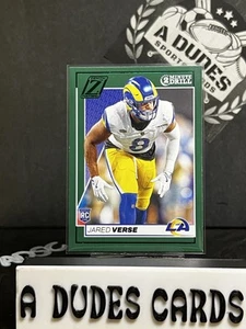 2024 Panini Zenith -  Jared Verse #142 (RC) 2 Minute Drill Parallel, Rams 🐏 - Picture 1 of 2