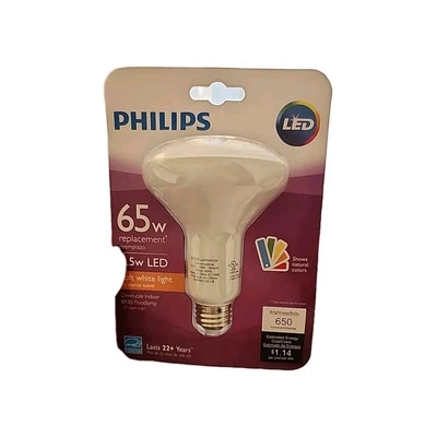 Philips 65W (9.5w) LED Dimmable Indoor Flood Soft White Bulb - Image 1 of 2