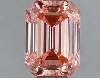 Emerald 2.08ct Fancy Intense Pink VS1 CVD  IGI Certified Loose Lab Grown Diamond - Image 1 of 3