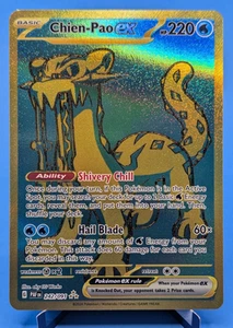 Juego de cartas coleccionables Pokémon Chien-Pao ex 242/182 2024 hiper raro Shiny Paldean Fates casi nuevo - Imagen 1 de 11