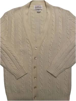 Cárdigan suéter vintage Jantzen blanco roto para mujer•L tejido con botones hecho en EE. UU. Foto 1 de 4