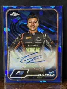 2024 ENZO FITTIPALDI AUTO TOPPS CHROME F2 VAN AMERSFOORT RACING ICE BLUE - Picture 1 of 2