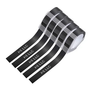 5Er-Pack Etikettenband für PräGeband 12 Mm 3D-PräGeetiketten, auf9440 - Bild 1 von 2