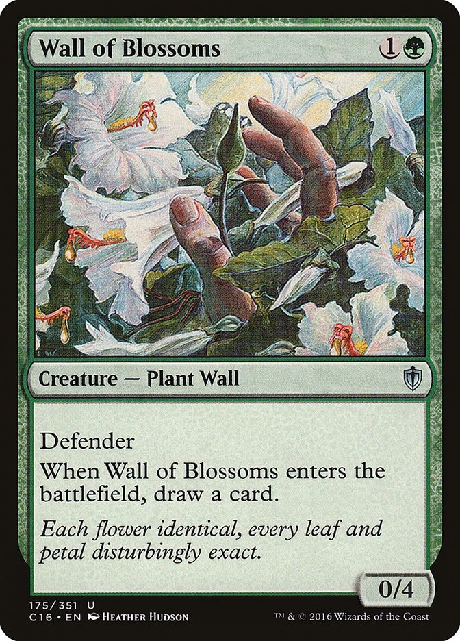 MTG Wall of Blossoms  - Commander 2016 #175 - Image 1 of 1
