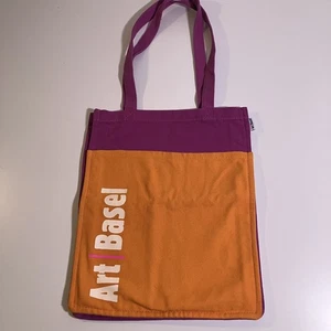 Borsa tote Art Basel tela tracolla doppia tasca evento regalo borsa shopper - Foto 1 di 13