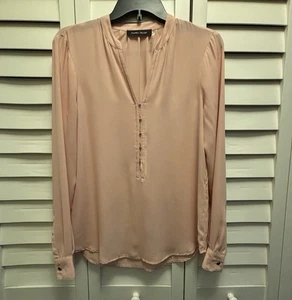 Ivanka Trump Shirt Damen XS rosa leicht transparent kokett Büro Arbeit Bluse " - Bild 1 von 10