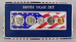 1953 Birth Year Set 90% SILVER COINS High Grade from US MINT Wheat Penny FDR - Picture 1 of 7