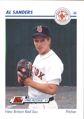 Al Sanders 1991 Line Drive AA #471 RC New Britain Red Sox AutographDen - Image 1 of 2