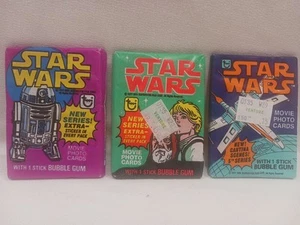 Star Wars 1977 Brand New Unopened Sealed Wax Packs Series 3, 4, 5 Topps New Hope - Imagen 1 de 14