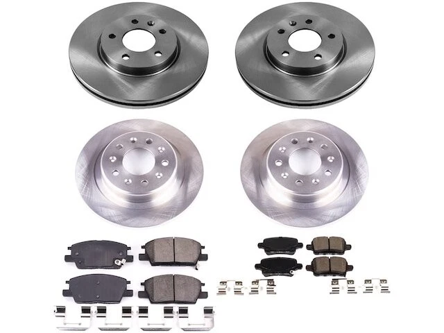 Kit de pastillas de freno y rotor delanteras y traseras para GMC Terrain ZX582VM 2021 Foto 1 de 1