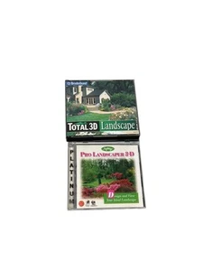 Broderbund Total 3D Landscape Deluxe 3.0 5 CD Set Vintage Software Windows 95 98 - Picture 1 of 2