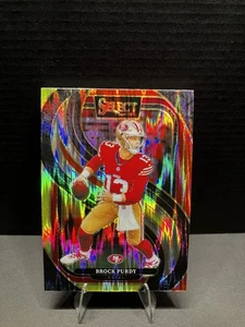 2024 Panini Select - Premier Level Brock Purdy #124 Red & Blue Shock Prizm - Bild 1 von 2