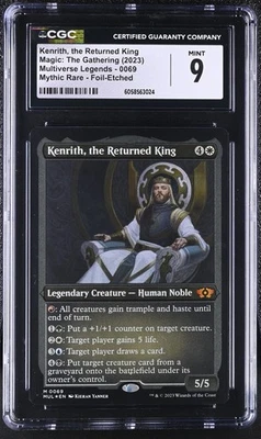 KENRITH, THE RETURNED KING Multiverse Legends Etched Foil Mythic CGC 9 MTG - Image 1 of 2