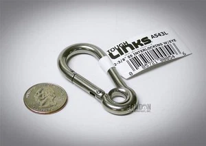 Lucky Line Tough Links Stainless Steel Interlocking Snap Eyelet SS A543 2-3/8" - Picture 1 of 1