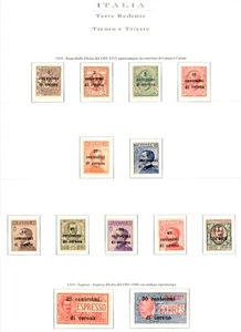 Trento e Trieste 1919 : 11 valori + 2 espressi - MNH/MLH - Picture 1 of 1