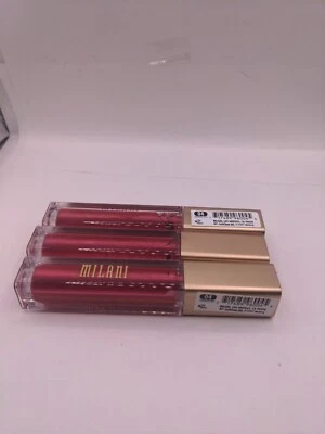 MILANI AMORE MATTE METALLIC LIP CREME GLOSS 04 CINEMATIC KISS ,lot Of 3 New  - Image 1 of 4
