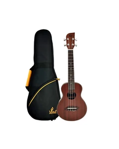 Leaf Series C100 All-Mahogany Concert Ukulele +10mm Padded Gig Bag (Orange) - Picture 1 of 22