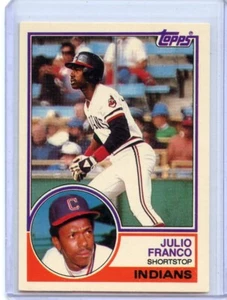 1983 Topps negociado Julio Franco Cleveland Indians #34T ⭐️💥🎯 como nuevo - Imagen 1 de 2