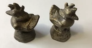 Vintage Oriental Burmese Brass Opium Scale Weight Duck Rooster Cast - Picture 1 of 5