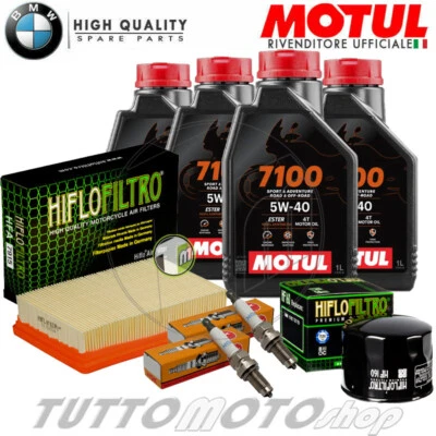 MOTUL - HIFLO - NGK Tagliando BMW R 1200 GS 2013 2014 2015 2016 2017 2018 Olio Motul Filtri Candele