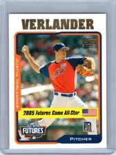 2005 Topps Updates & Highlights Justin Verlander UH220 Rookie RC 