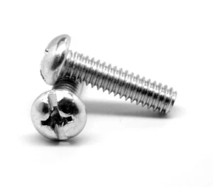 #6-32 x 4" (FT) Coarse Thread Machine Screw Combo Round Hd Zinc Plated - Picture 1 of 1