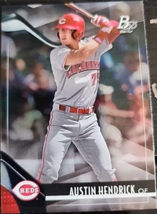 2021 BOWMAN PLATINUM, AUSTIN HENDRICK #TOP-91 Cincinnati Reds - Picture 1 of 2