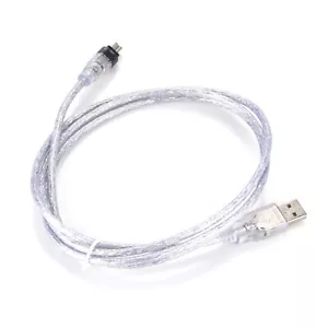 1.5m USB Male to Firewire IEEE 1394 4Pin Data Transfer Male Cable Cord Converter - Afbeelding 1 van 8